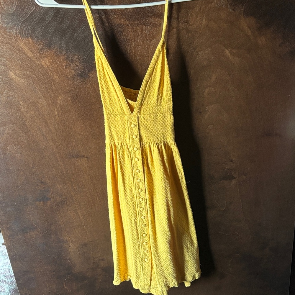 Roxy Sunlit Yellow Mini Dress